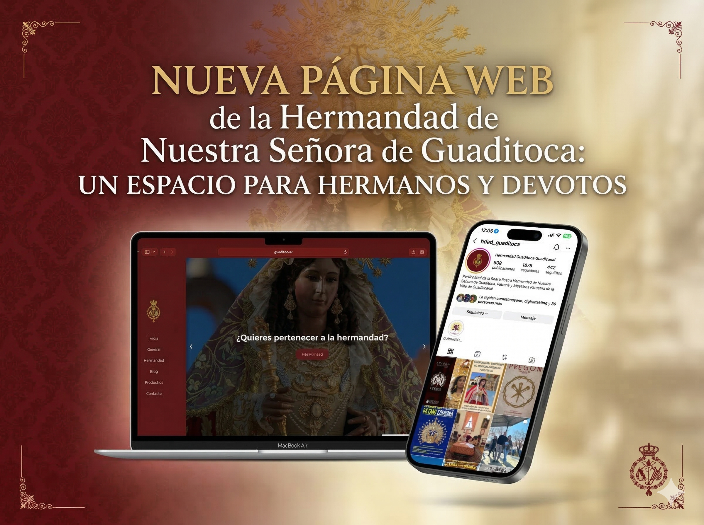 Nueva página web de la Hermandad de Nuestra Señora de Guaditoca: un espacio para hermanos y devotos